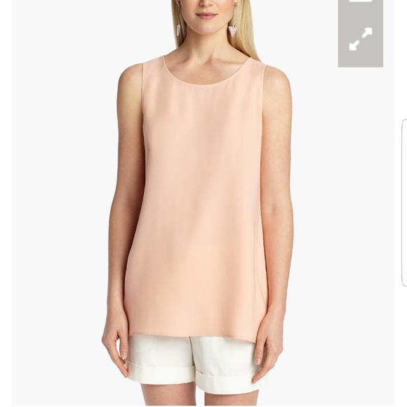 Lafayette 148 New York Tops - Lafayette 148 Ruthie double silk blouse in rose 12